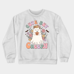 Retro Halloween Cute But Creepy Crewneck Sweatshirt